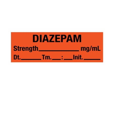 Nevs Tape, Diazepam 1/2" x 500" Orange w/Black SANTW-0151